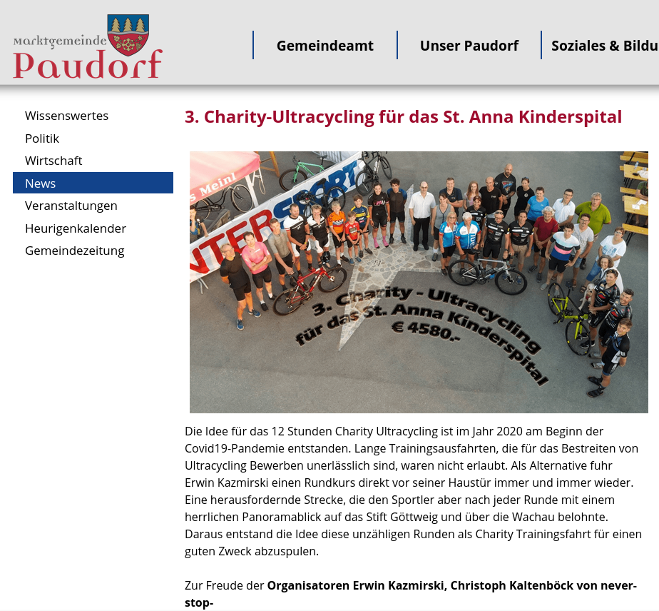 Charity Ultracycling 2022 - NÖN